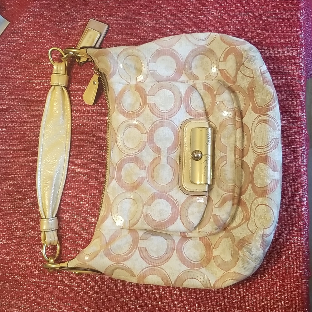 Coach Kristin Op Art Sequin Limited Edition Hobo Purse 16791